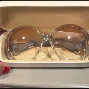 Chloe 57m champagne sunglasses new